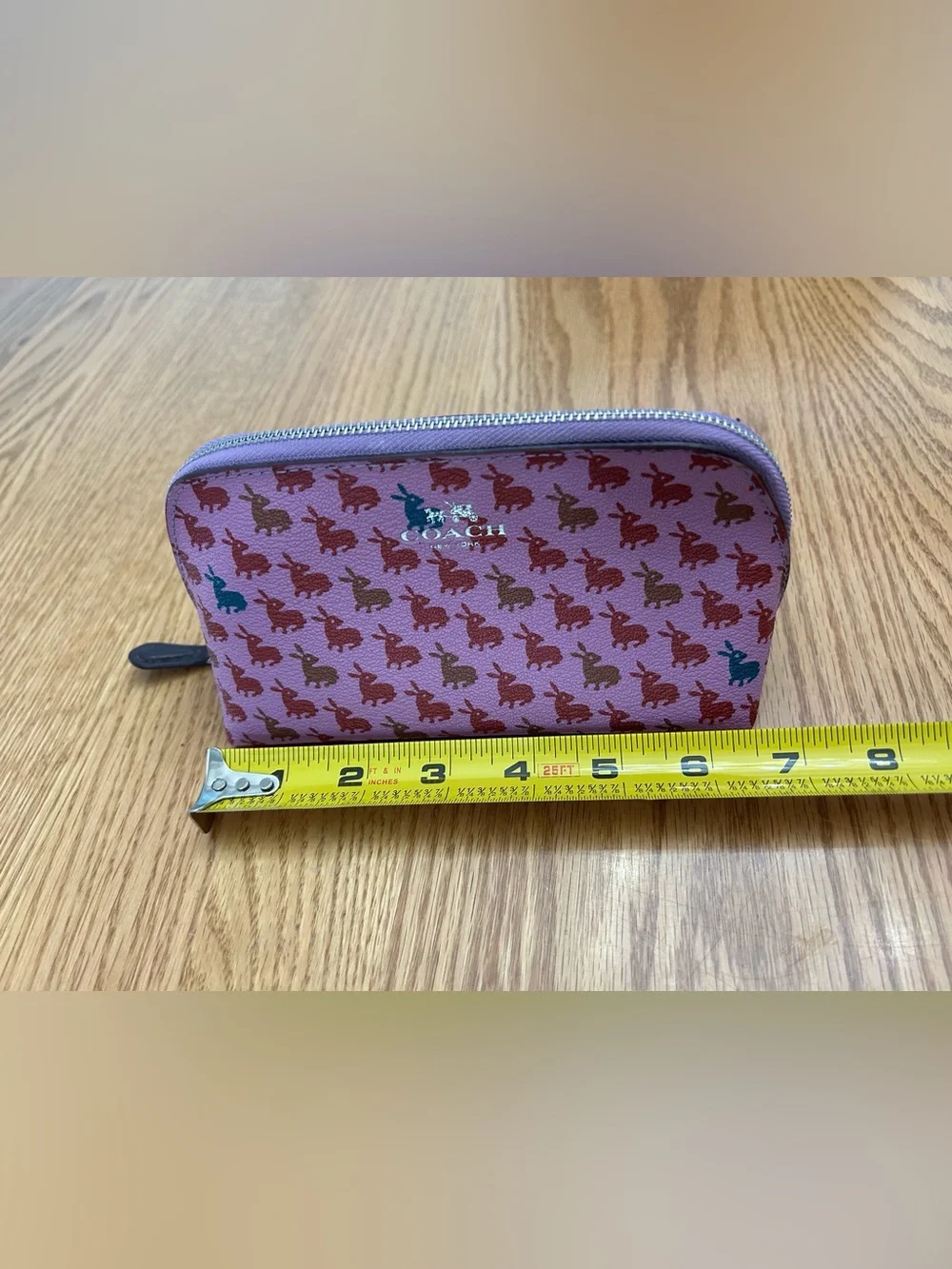 Coach small makeup case pouch - rabbits